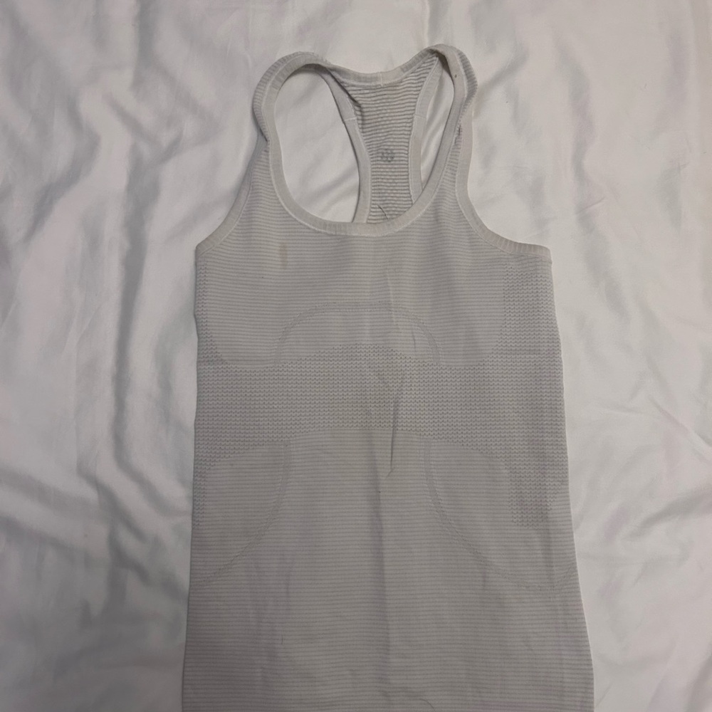 Lululemon Athletica White Tank Top